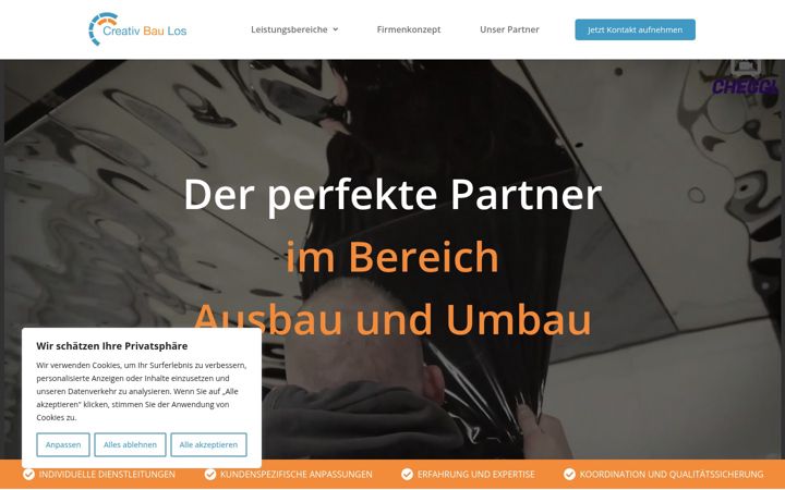 Screenshot of creativbaulos.de