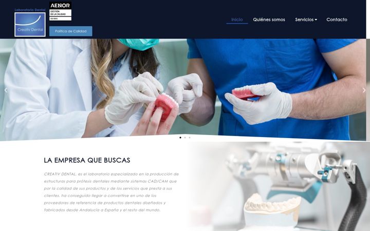 Screenshot of creativdental.es