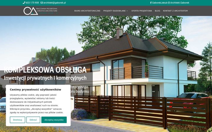 Screenshot of creative-architecture.com.pl