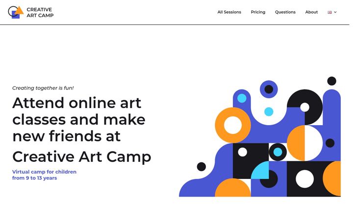 Screenshot of creative-art.camp