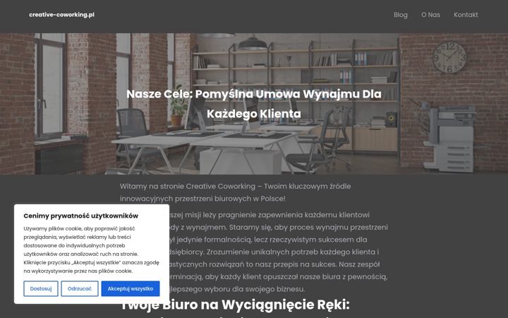 Capture d'écran de creative-coworking.pl