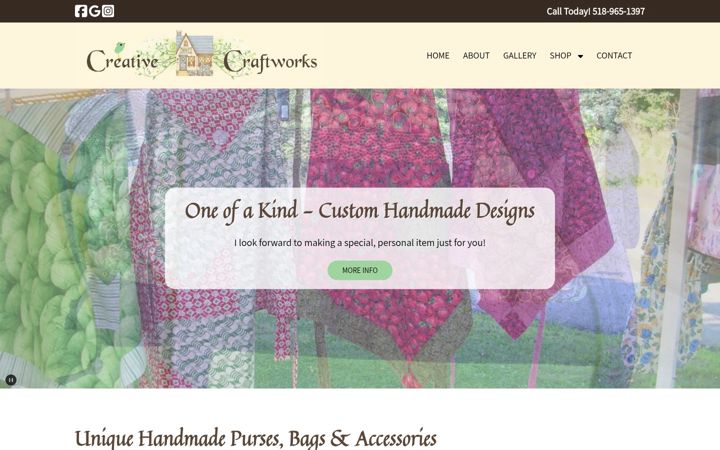 Screenshot of creative-craftworks.com