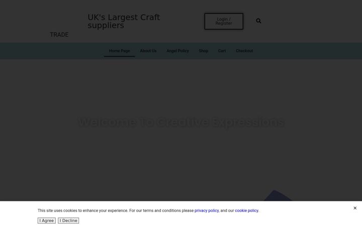 Screenshot of creative-expressions.uk