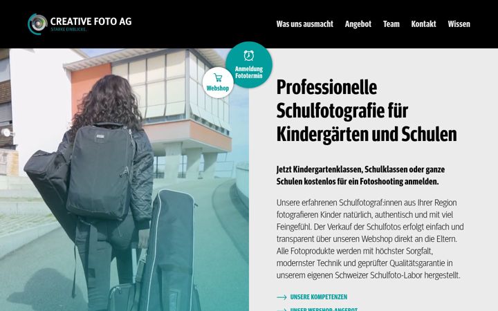 Screenshot of creative-foto.ch