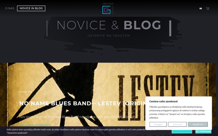 Screenshot von creative-goods.si