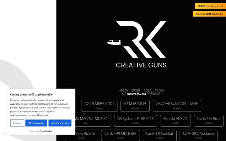 Screenshot of creative-guns.pl