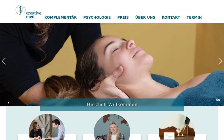 Screenshot of creative-med.ch