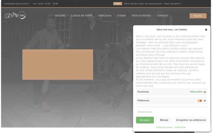 Ekrānuzņēmums no creative-pao.fr