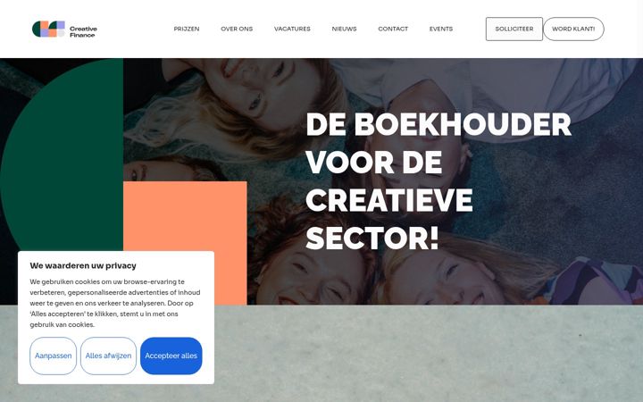 Screenshot of creative.finance