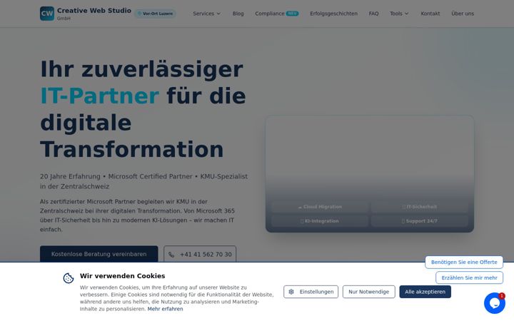 Screenshot of creative.swiss