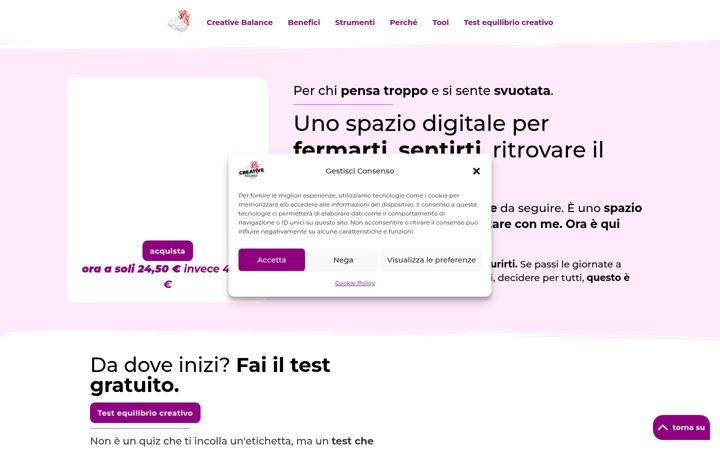 Screenshot of creativebalance.it