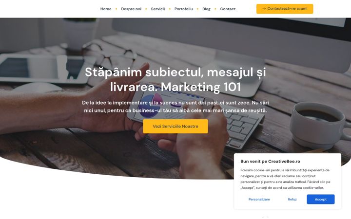 Screenshot of creativebee.ro