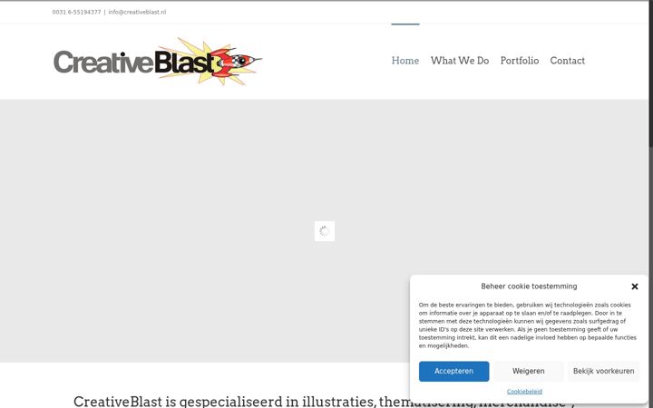 Screenshot of creativeblast.nl