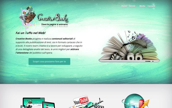Captura de pantalla de creativebooks.it