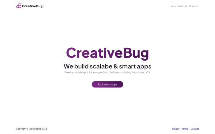 Screenshot of creativebug.app