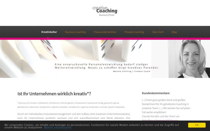 Screenshot of creativecoaching-schilling.de