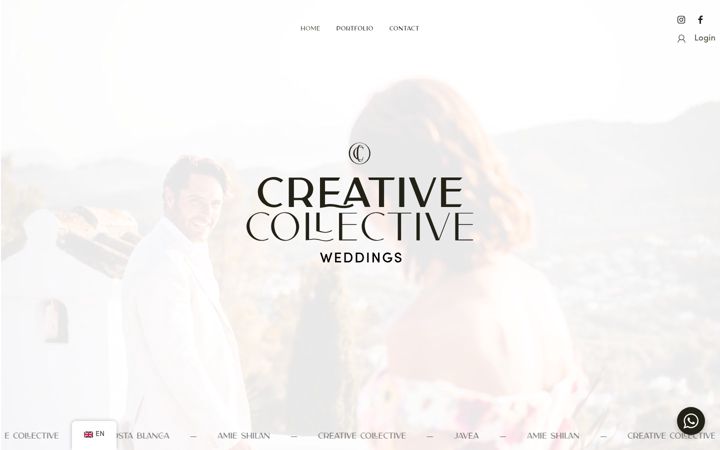 Screenshot of creativecollectiveweddings.com