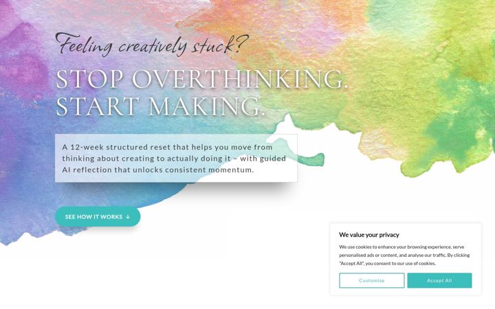 Screenshot of creativecompassjourney.com