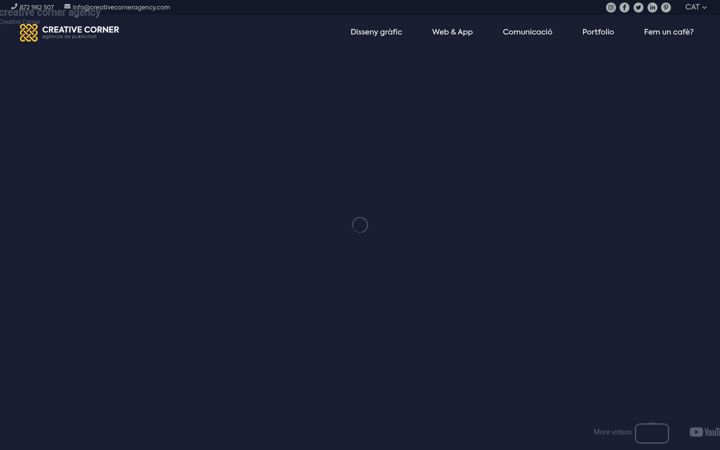 Screenshot of creativecorneragency.com