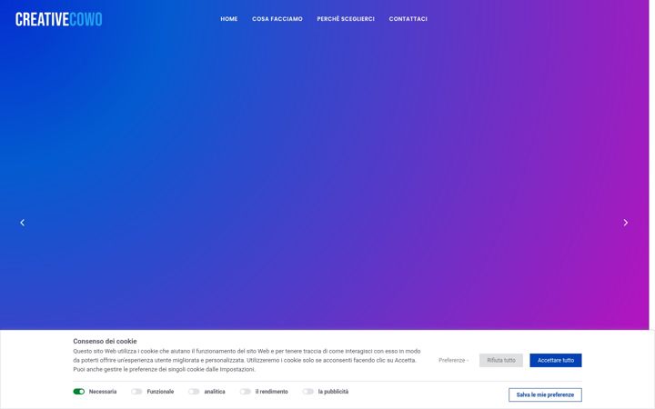 Screenshot of creativecowo.it