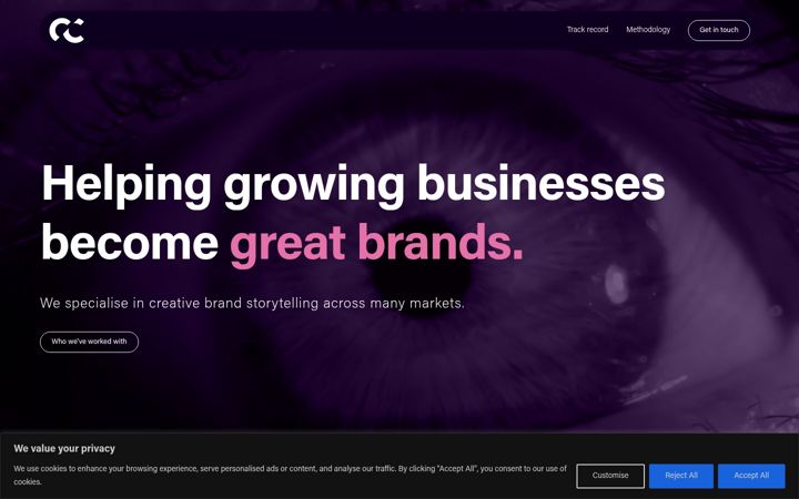Screenshot of creativecreative.co.uk