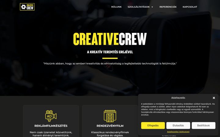 Ekrano kopija creativecrew.hu