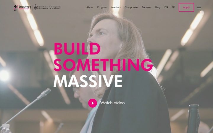 Screenshot of creativedestructionlab.com