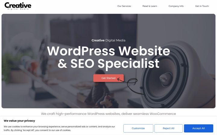 Screenshot of creativedigitalmedia.nl