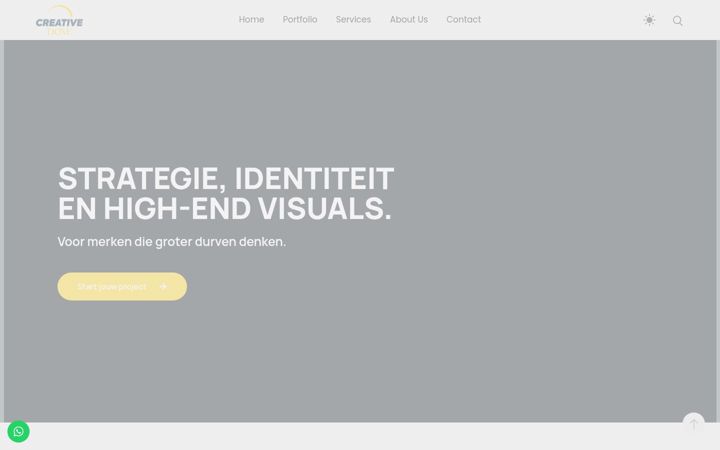 Screenshot of creativedome.nl