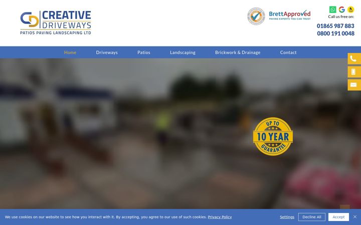 Screenshot ta' creativedrivesltd.co.uk