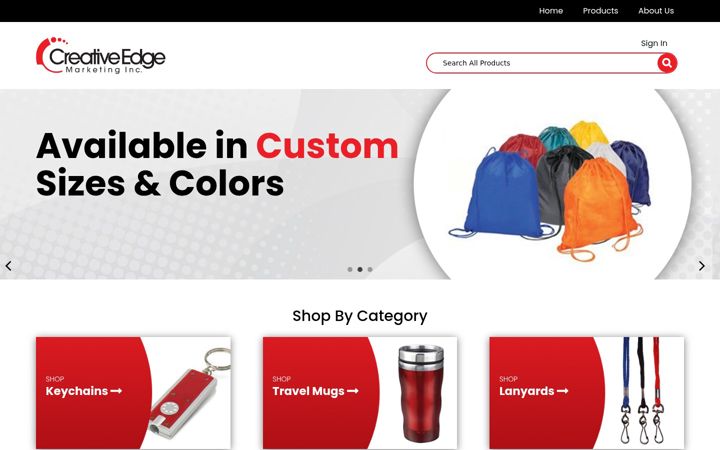 Screenshot of creativeedgemktg.com
