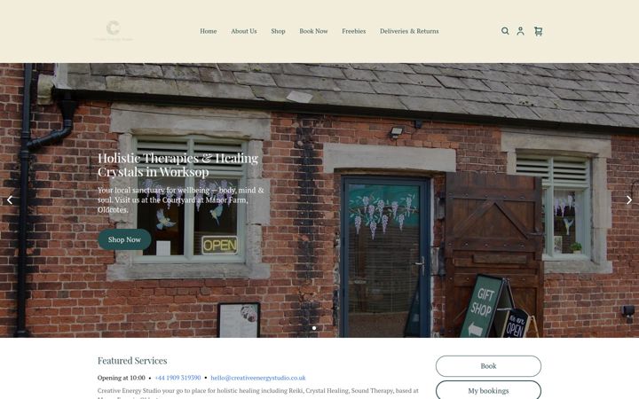 Screenshot of creativeenergystudio.co.uk
