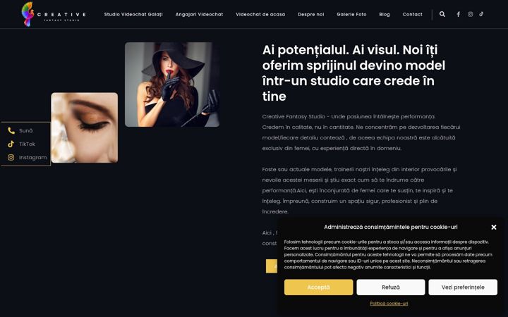 Screenshot of creativefantasystudio.ro
