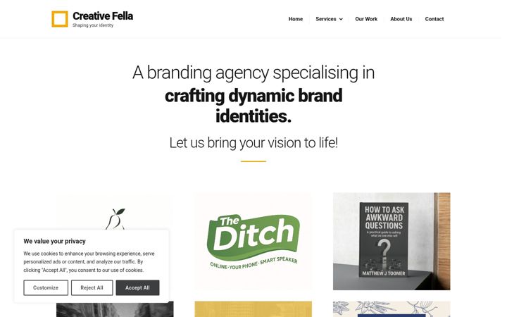 Screenshot of creativefella.co.uk