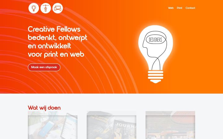 Screenshot of creativefellows.nl