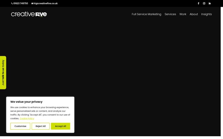 Screenshot of creativefive.co.uk