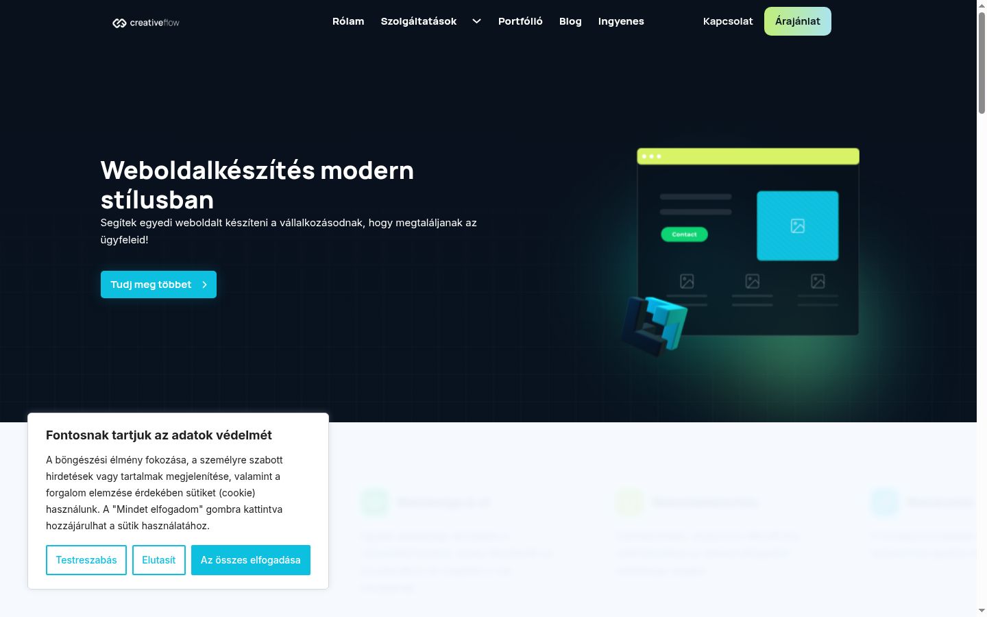 Screenshot tal-banner tal-kunsens muri qabel kwalunkwe interazzjoni
