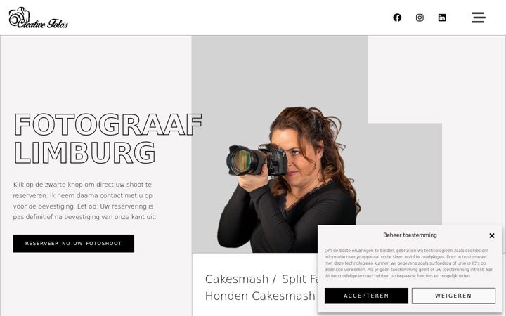 Екранна снимка на creativefotos.nl