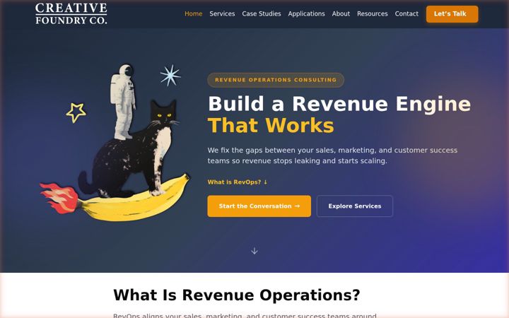 Screenshot of creativefoundryco.com