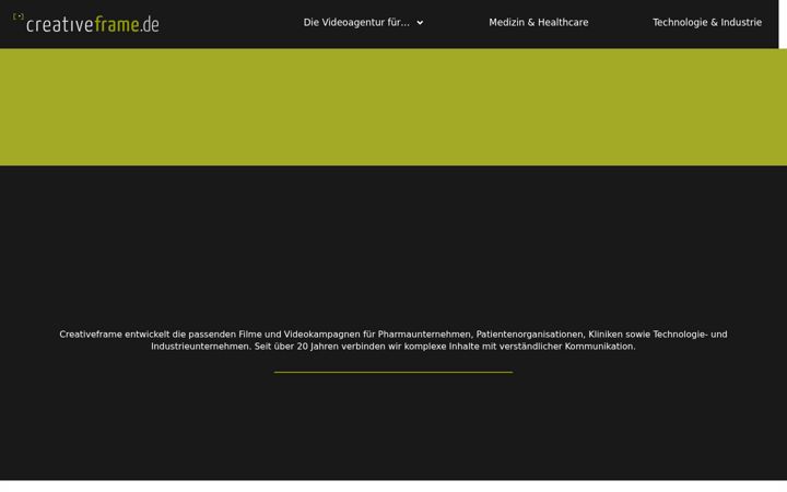 Screenshot of creativeframe.de