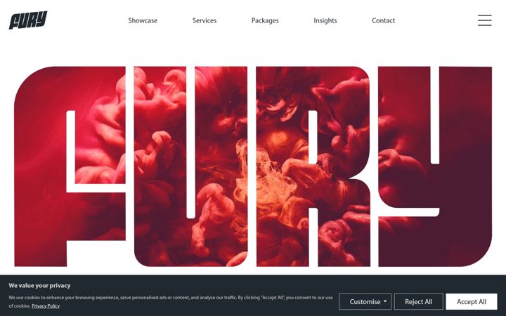Screenshot of creativefury.co.uk