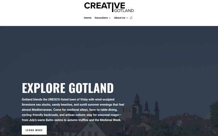 Screenshot of creativegotland.com