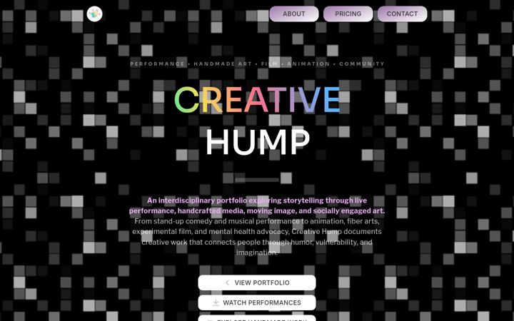 Screenshot of creativehump.com