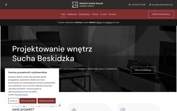 Screenshot of creativeinterior.pl