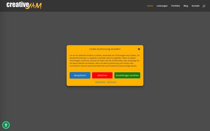 Screenshot of creativejam.de