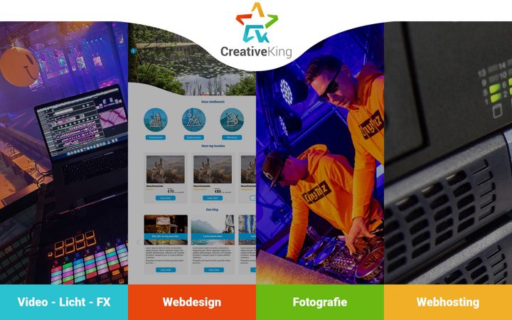 Screenshot of creativeking.nl