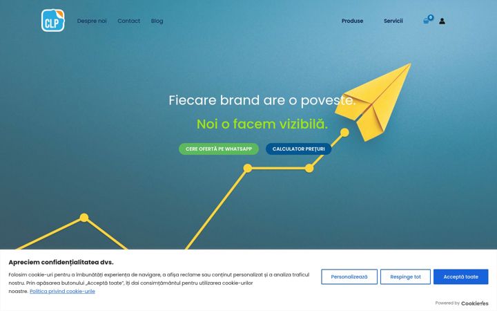 Screenshot of creativelogoprint.ro