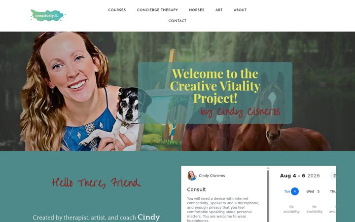 Screenshot of creativelyllc.com