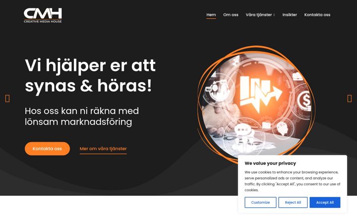 Screenshot of creativemediahouse.se
