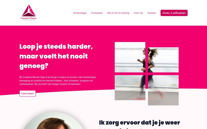 Screenshot of creativemoves.nl